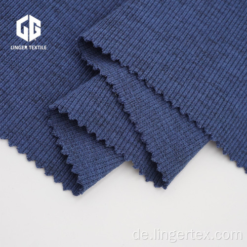 CVC Space Dyed Elastane Rib Stoff für Ärmel